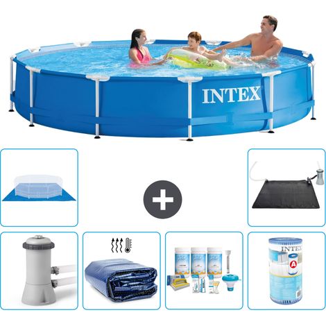Intex Piscine Tubulaire Ronde - 366x76 cm - 7-pièces S41765 (1/4)