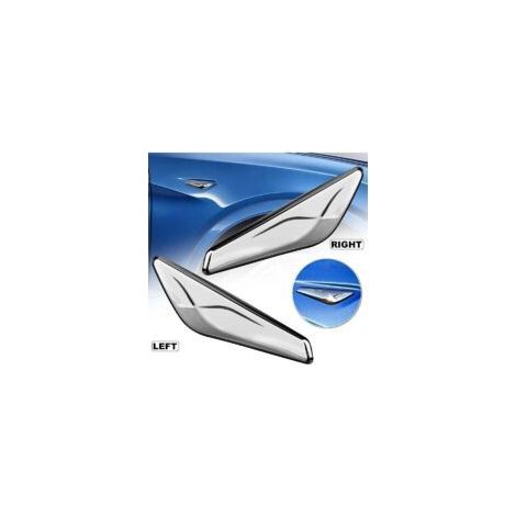 Convient pour les baguettes chromées avant, paquet de 2 pièces, pour les baguettes chromées des ailes avant, numéro de pièce 51117338569, remplaçable pour les modèles X3, X4, F25 et F26 de 2013 à 2017 (1/2)