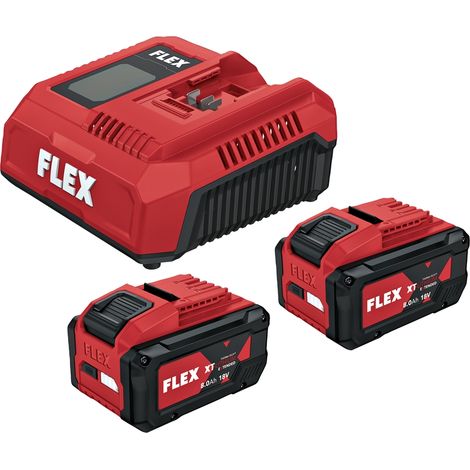 Flex Akku-Starter Set Power P-Set 18-88 XT CA2 2 x Akku AP 18/8.0 + CA2 12/18 230/CEE (1/5)