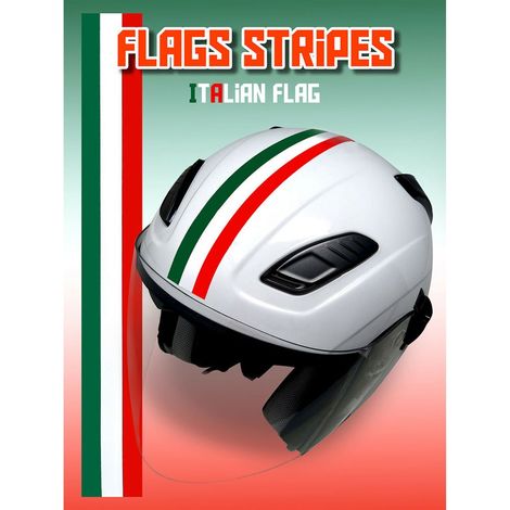 Stripes Strisce Adesive Tricolore Orrizontale, 3 x 33 cm