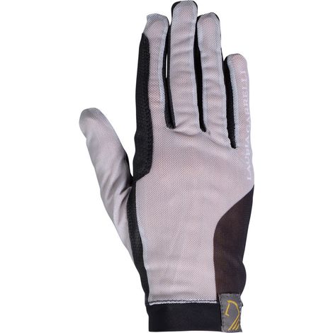 XS, grigio beige e nero: Guanti per equitazione da donna in mesh modello Limone (1/3)