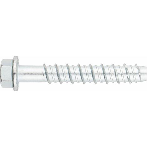 Vis a béton Tête hexagonale - Recouvrement zingué - Homologué ETE Option 1 Ø10 x 180 - Boite de 25