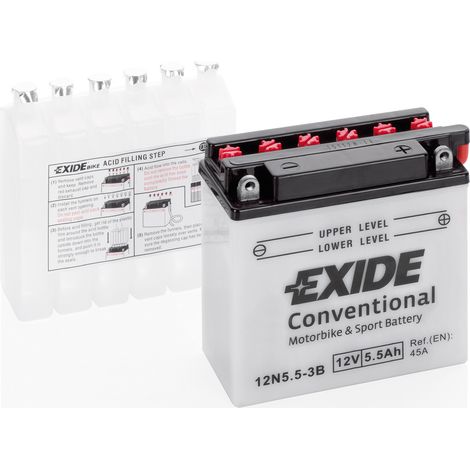 Batteria 12V - Exide Bike Conventional - 6 Ah - 45 A