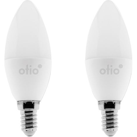 2 ampoules connectées WIFI LED flamme E14 5,5W - Otio