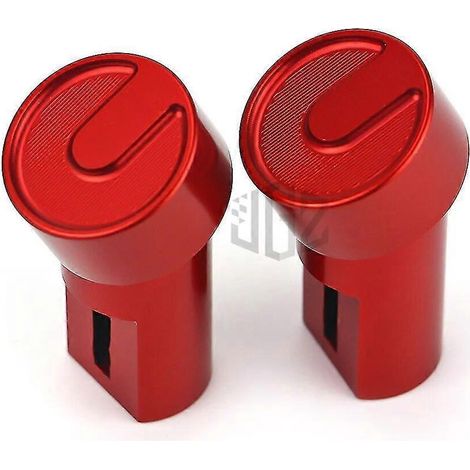 CNC-gefräste Abdeckkappe für die Öffnung des Motorrad-Rückspiegels, passend für Vespa GTS 250, 300, GTV, Sprint, Primavera 150, LXV, PX, LX 50, S125 – Rot, ohne Logo