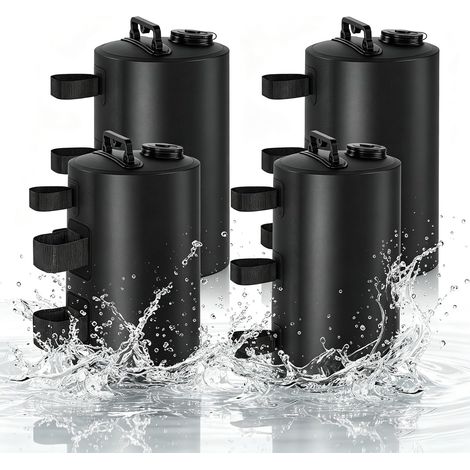 Paquet de 4 Poids pour Tonnelle, Sac Lestage, Remplissables avec de l'eau 20L, Poids pour Les Jambes, Réutilisable pour Tentes Pop-Up, Tentes de Jardin, Auvents, Gazebos Extérieurs (1/5)