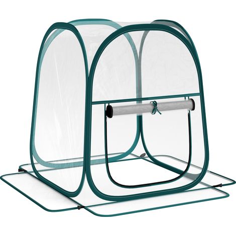 GagaMini serre de jardin, mini pop up serre en PVC transparent, pour intérieur ou extérieur, pour légume, 70 x 70 x 80 cm (1/5)