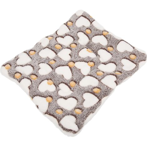 Tapis polaire chaud pour hamster, doux et confortable, idéal pour dormir au chaud en hiver avec un hamster, un lapin ou un chinchilla (couleur marron). (1/5)