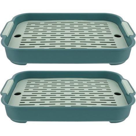 Toilette rectangulaire pour lapins et rongeurs – Facile à nettoyer – Accessoire animalier (1/5)