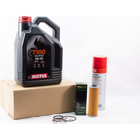 Kit Entretien Vidange Standard pour KTM Super Adventure 1290 de 2015 à 2024 - MOTUL 7100 5w40 4L