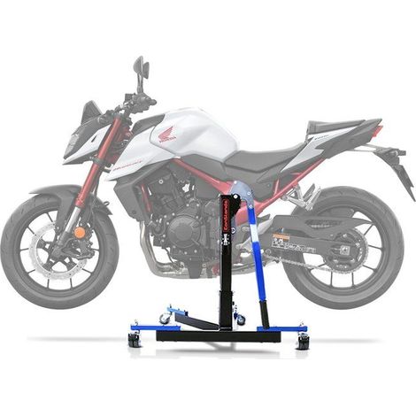 Bequille d'atelier Centrale Power Evo pour Honda Hornet 750 23-25 bleu