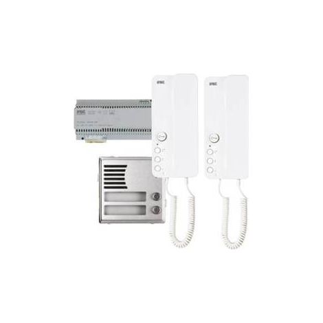 Kit Base Impianto Audio Sinthesi Steel 2 Citofoni ( URMET cod. 1183/603 )