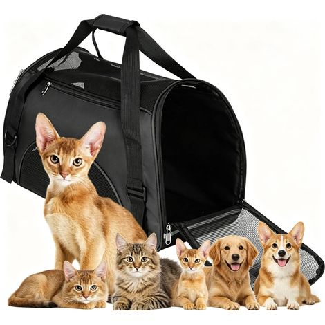 Sac de transport pliable pour animaux de compagnie - Cage souple et respirante pour chien et chat (1/5)