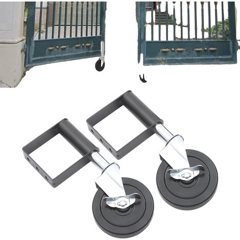 Rueda para portón de alta resistencia, con capacidad de carga de 100 kg, apta para diversos terrenos. (1/5)