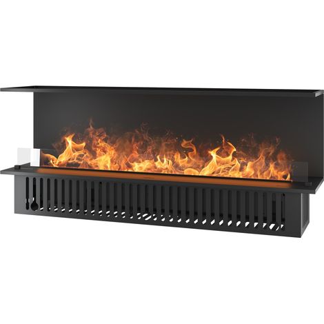 Caminetto a Vapore Acqueo da Incasso Inside C1800 con Fiamma Multicolore, Effetto 3D e Controllo App, Serbatoio 3.6l - 180cm Autorefill