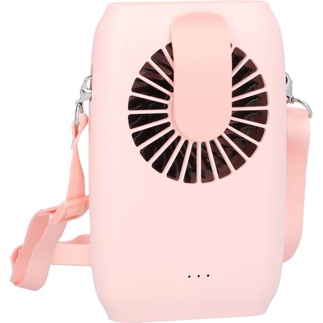 Miniatur-Multifunktions-Nackenventilator aus ABS, tragbar und per USB aufladbar, ideal für kleine Hände und Schreibtische. (1/5)