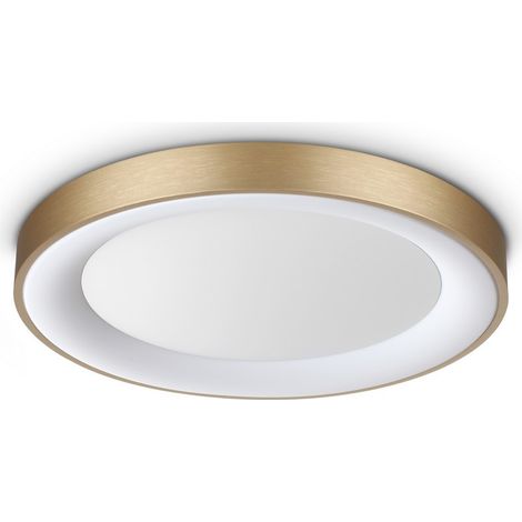 Ideal Lux PLANET Plafonnier semi-encastré LED intégré 50 cm, laiton, 2250 lm, 3000 K (1/2)