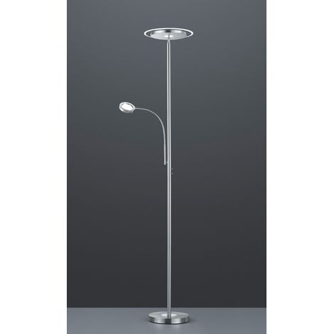Lampadaire LED ACKBAR argent 22W dimmable 3000K 2050lm (1/4)
