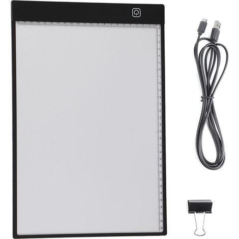 Tableau lumineux LED A4 pour dessin et calque, 3 modes gradation séparés (1/5)