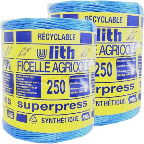 Superpress Pressengarn 10 kg Synthetik 2x250m/kg blau Bindegarn Erntegarn