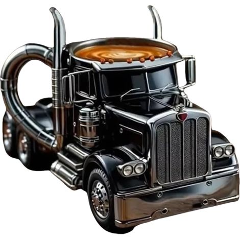 Tasse à café en acier inoxydable en forme de voiture, cadeau pour les passionnés de voitures, sous-verres non inclus, jaune