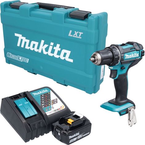 Trapano avvitatore a batteria Makita DDF 482 RT1K 18 V 62 Nm + 1 batteria da 5,0 Ah + caricabatterie + valigetta (1/5)