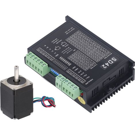 Moteur pas à pas 2 phases DC 2.1V 1.5A Bobine cuivre Pilote DC 20-50V pour machine CNC Fraiseuse