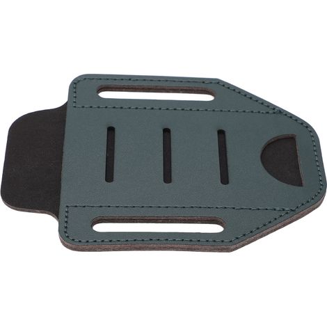 Étui de ceinture en cuir pour lampe torche, organisation EDC, randonnée et camping, couleur verte. (1/5)