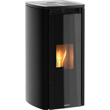 Estufa de Pellets 9 kW ZENA V Negra hasta 72 m²