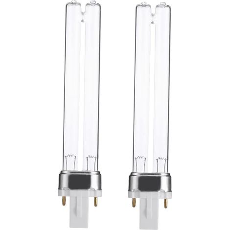 2 Pièces 9W Base UV Stérilisateur Purificateur Ampoules pour Aquarium Lumières-Tubes Germicides (1/5)
