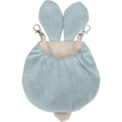 Sac de couchage pour Hamsters, hamac en forme d'oreille de lapin, lit suspendu pour petits animaux, bleu L (1/5)
