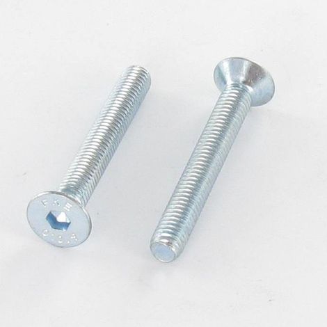 Vis métaux FHC tête fraisée empreinte hexagonale creuse M5X50 Filetage total Classe 10.9 Clé de 3 HC3 Acier-1 pièce