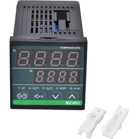 Régulateur de température numérique PID MZ48G 220V, contrôleur à 2 sorties avec relais SSR, thermostat digital précis pour systèmes de chauffage (1/5)