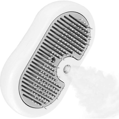Brosse vapeur pour chats à poils courts et longs - Brosse rechargeable avec bouton de déverrouillage, brosse vapeur pour chats et chiens (1/5)