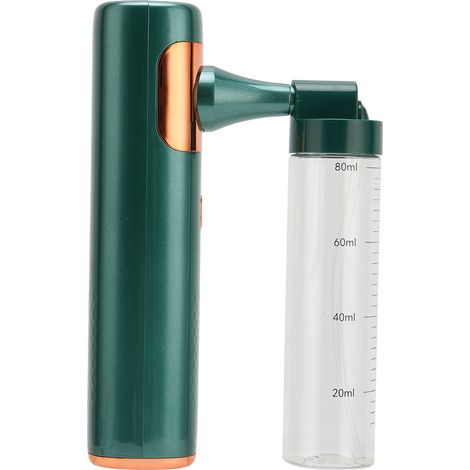 Brumisateur portable nano rechargeable, pulvérisateur électrique à main pour maison bureau école, atomiseur USB, noir vert (1/5)