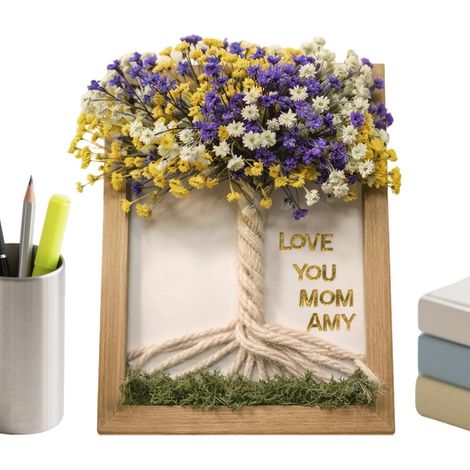 Cadre Photo Cadeau Fête des Mères Petit Décor Arbre pour Maison Porte-photos Familial pour Salon Pour Elle, Salon, Salle à Manger, Bureau, Chambre, Maison, Fête (1/5)