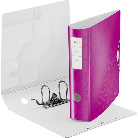 Leitz Raccoglitore 1106 Active WOW DIN A4 Larghezza dorso: 82 mm Rosa (Metallizzato) 2 archetti 1106-00-23 (1/4)