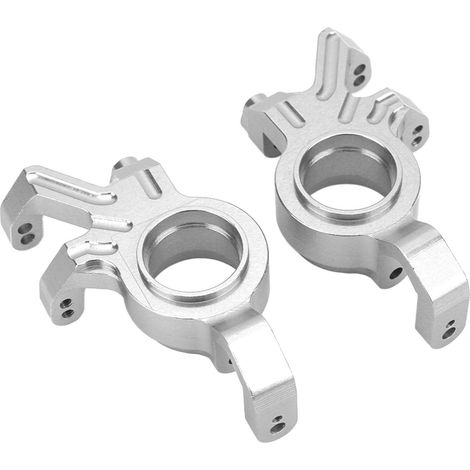 jeux de fusées de direction avant en aluminium pour voitures RC Traxxas 1/5 (pièces de rechange argentées) (1/5)