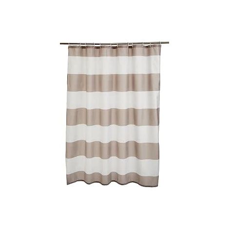 Tenda da doccia, tenda da doccia per bagno, tenda da doccia antimuffa, materiale impermeabile, con anelli per appenderla, lavabile in lavatrice, 180180 cm (1/5)