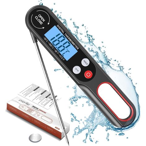 Thermomètre numérique à viande, thermomètre alimentaire, thermomètre de cuisson à lecture instantanée pour barbecue, thermomètre de cuisson pour barbecue.-AquaForge (1/5)