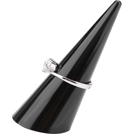 Ring Finger Display Stand, 5 Pieces, Jewelry Finger Holder, Single Finger Display for Shops and Trade Shows (BLACK) (1/5)