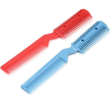 Rasoir Peigne Coupe à Cheveux Effileur - 2x - Lame Tondeuse - Mixte - Adulte (1/3)