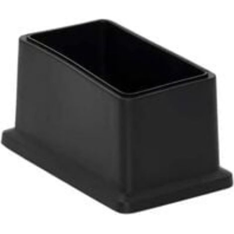 Lot de 8 embouts rectangulaires pour pieds de chaise en PVC non marquants - Protection du sol 25 x 50 mm (1" X 2")