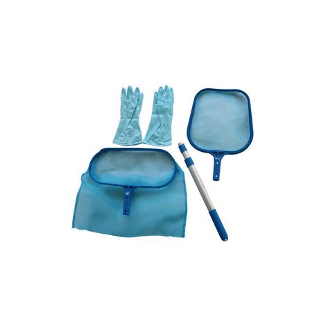 Kit d’entretien complet pour piscine, spa ou bassin – Idéal pour un nettoyage efficace et une eau cristalline, accessoires de maintenance polyvalents
