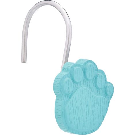 Crochets pour rideau de douche pour enfant, Empreintes de patte (1/5)