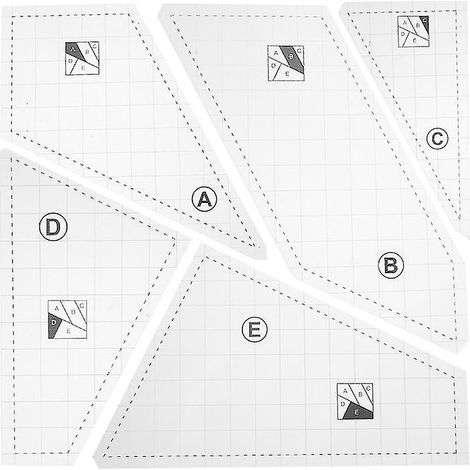 1 ensemble de gabarits de patchwork