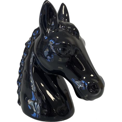 Tirelire en céramique cheval noir (1/2)