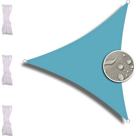 Toldo Parasol de 2,4 x 2,4 x 2,4 m, protección Contra rayos UV, Para jardín o balcón, textura gruesa, Multicolor (1/4)