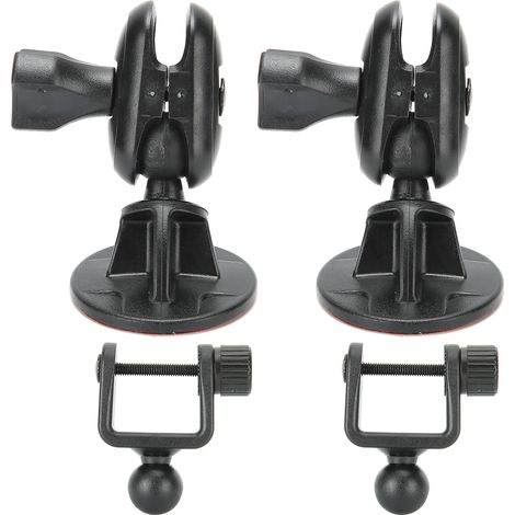 2pcs Support Universel Mini Caméra de Tableau de Bord avec Ventouse, Monture Réglable à 360 Degrés (Tête en Forme de U) (1/5)