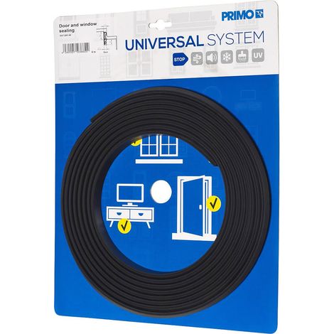 PRIMO Holzzargendichtung 4–5 mm Nut schwarz 6 m (1/3)